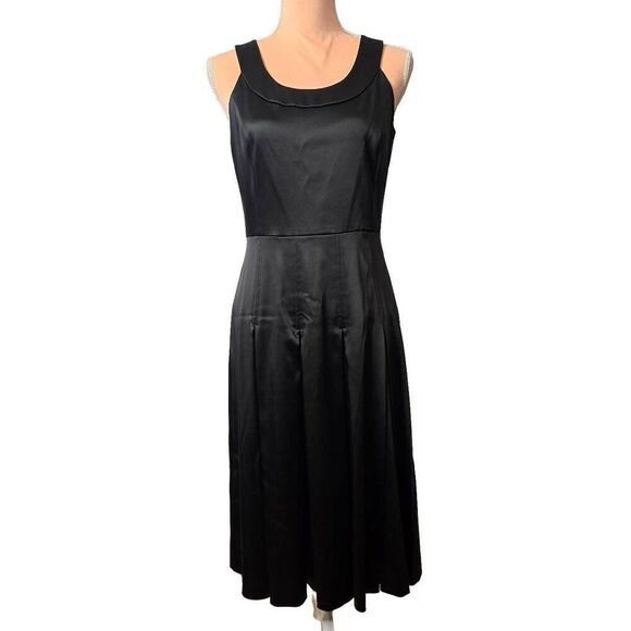 Calvin Klein Satin Pleated Dress - Picture 1 of 6